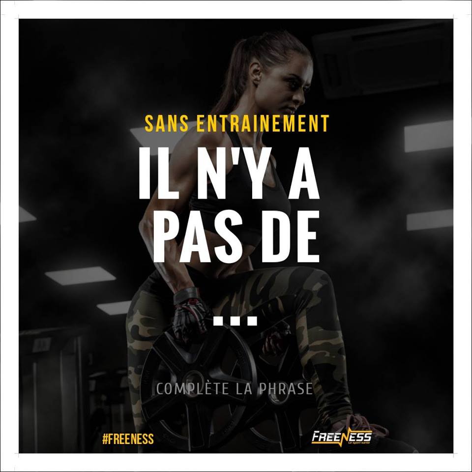 Dites-nous en commentaire comment vous terminerez cette phrase...🤔😂

#freeness #fitness #bodyfitness #nopainnogain #eatcleantraindirty #musculation #workout #motivation #fitspo #getfit #bodybuilding #beastmode #fitfam #tflers #fitnessaddict #eatclean #paris #run #instafood