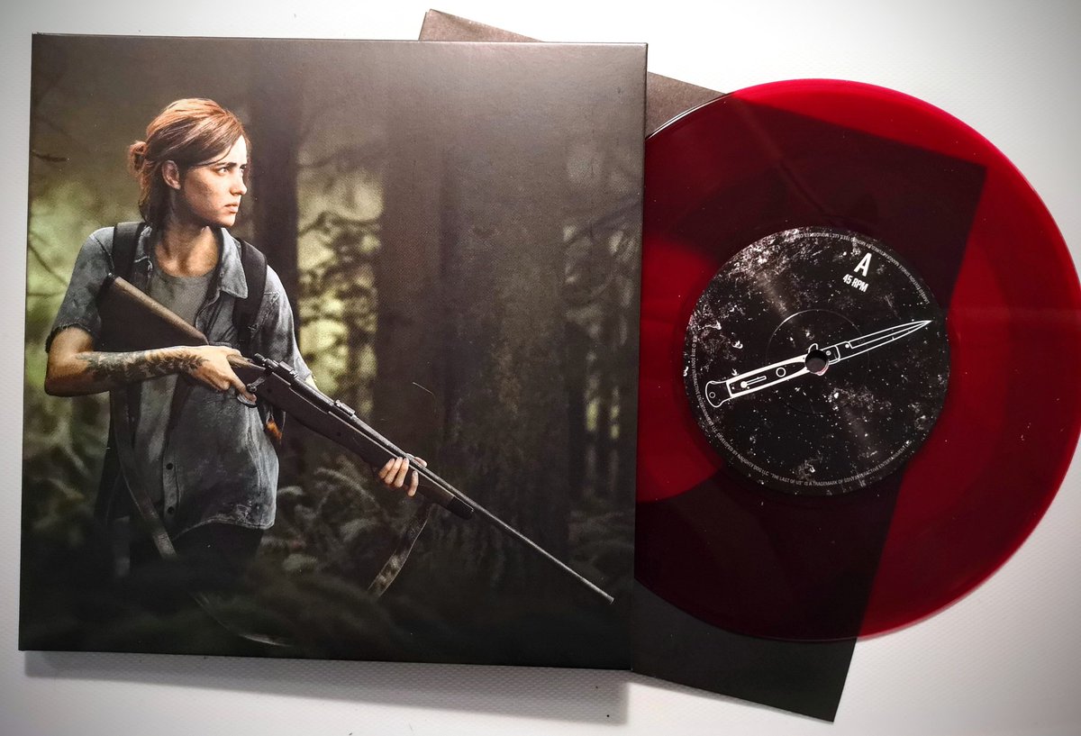 HollieB's tweet image. The Last of Us Part II E3/PlayStation Gear exclusive variant vinyl is 👌
