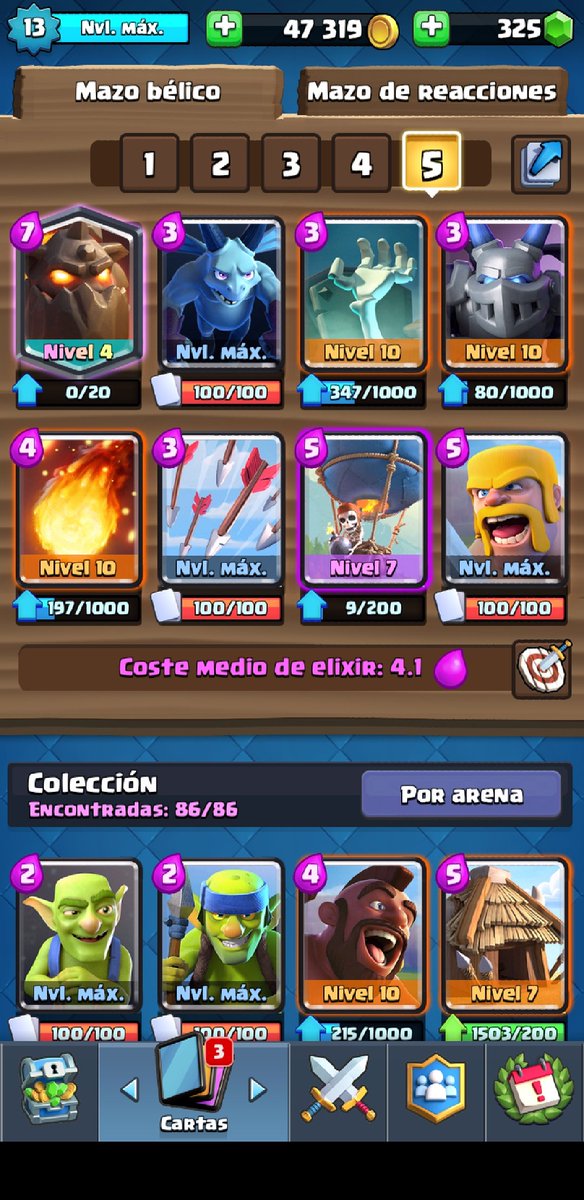 KotsLok's tweet photo. Buenas!
Pongo en venta mi cuenta de clash royale.
SIN CAMBIO DE NOMBRE!

Legendarias: 3-4
Comunes: 13
Especiales: 9-10
Épicas: 6-7
Cartas Ganadas en GC: 139 k

Interesados mandar MD
 
@Mx_Cup @AnabelCFM @Chiimeen @AnthonyD_Angelo un rt plis https://t.co/pzhYA9Tbf8