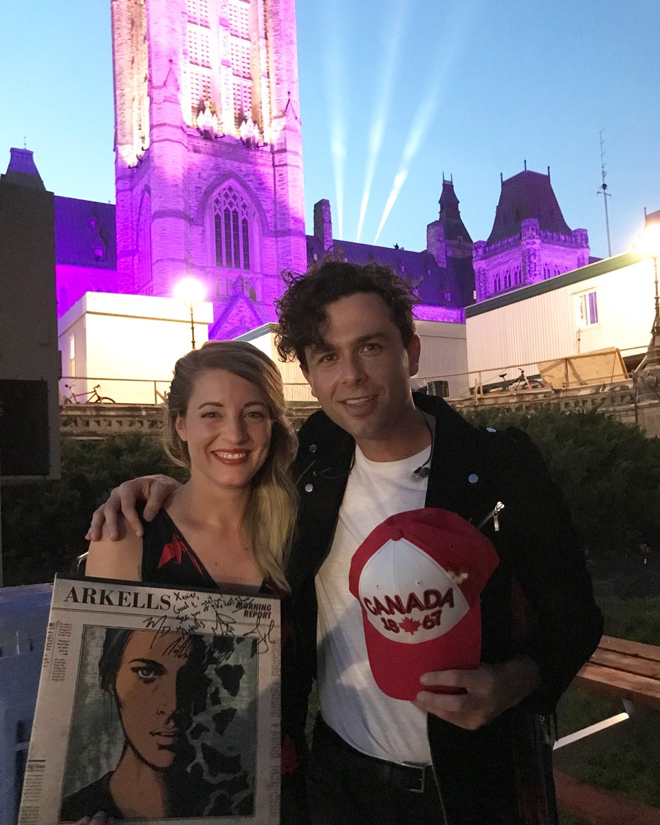 arkellsmusic's tweet photo. Big ❤️ to @melaniejoly and her gang for throwing a helluva Canada Day bash. So much thoughtful work to make an event like that feel seemless, while keeping everyone safe AND entertained 👏👏👏.

Honoured to headline the Capital for Canada Day. https://t.co/KuCdWcqXzP
