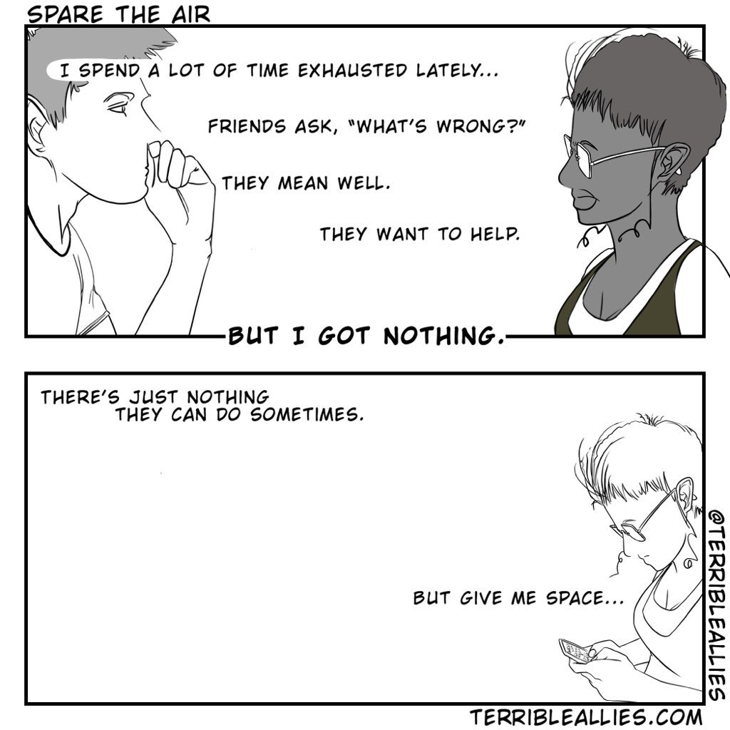 TerribleAllies's tweet photo. A mood. (No, stop. I don’t need to hear “what you meant was” again. I don’t need more words; I just need...)
#microaggcomic #terribleallies https://t.co/fmAOS0FhiE https://t.co/msqtq7c6rL