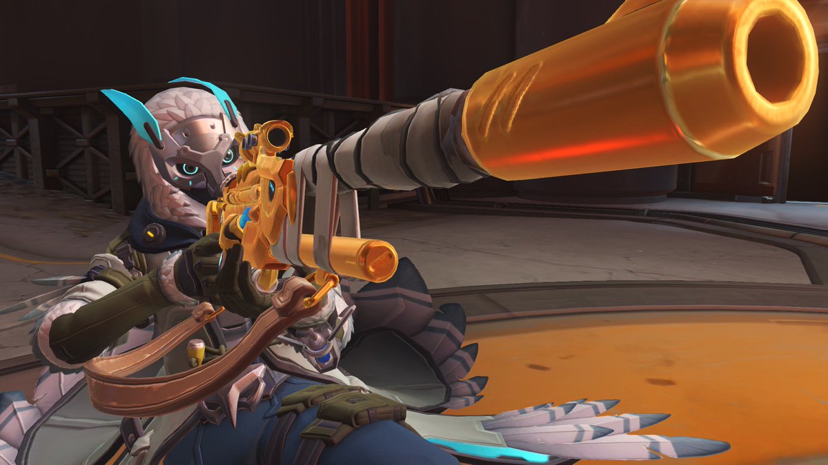 megti's tweet photo. Decided on Ana for my 9th golden gun! Been playing her a bunch in qp recently, and honestly, she's ridiculously fun to play! #BuffAna https://t.co/J7ZGslY9iP