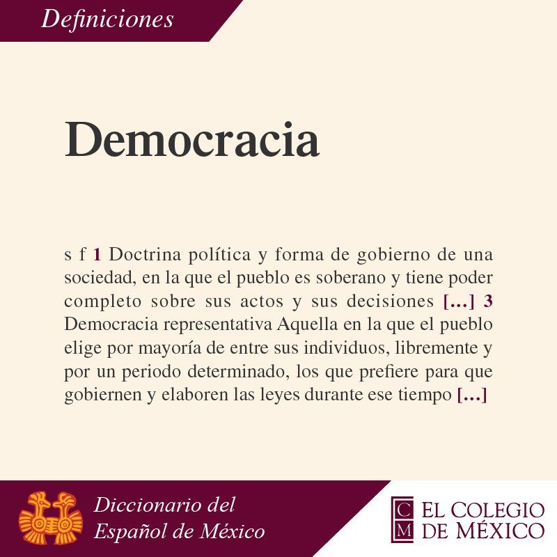 palabra democracia