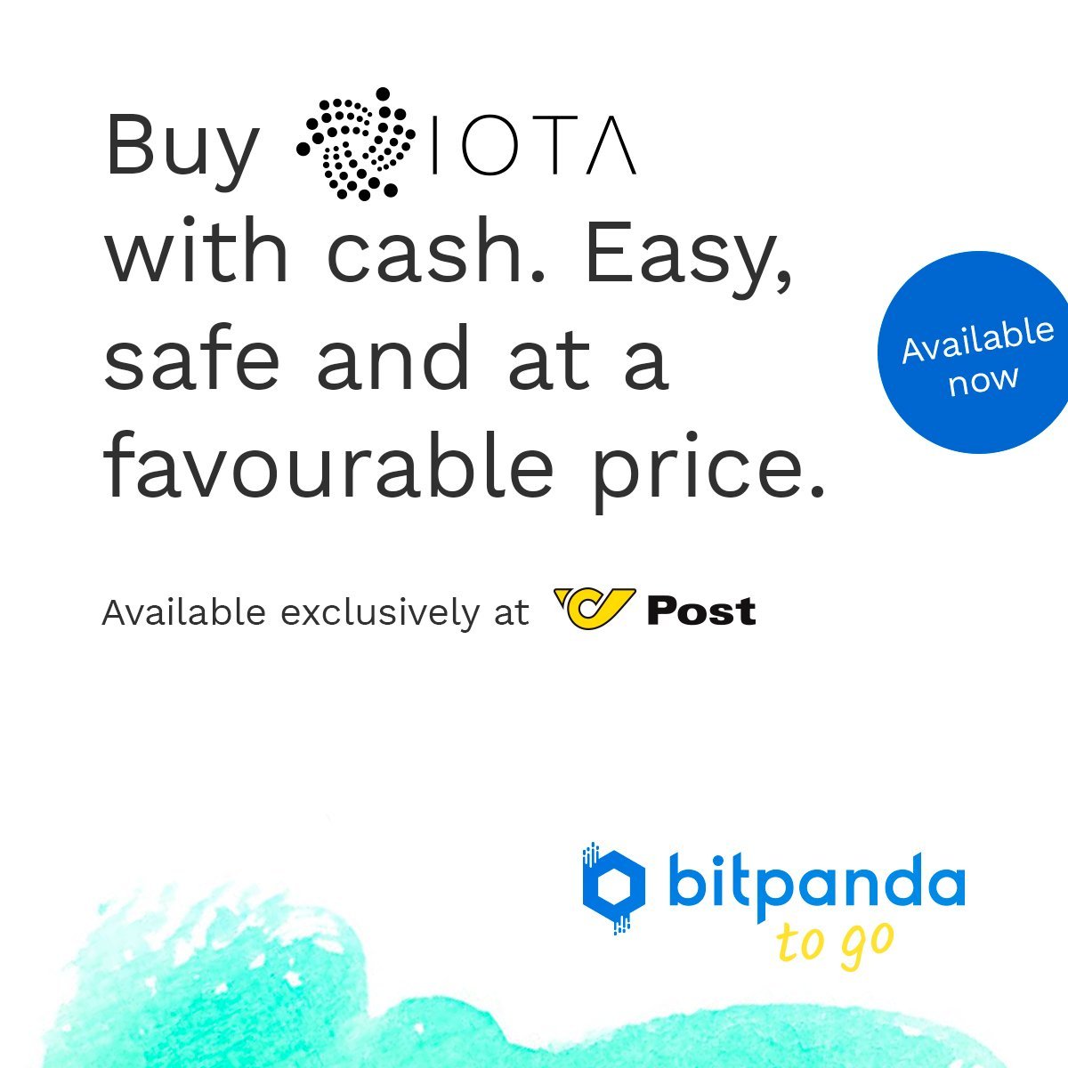 iotatokennews's tweet photo. You can buy #IOTA Tokens with cash at over 400 Austrian Post Office branches via @Bitpanda To Go! All you need is an email address and your coins will land directly in your integrated wallet! #bitpanda #bitpandatogo https://t.co/0oSzhm6XLE
