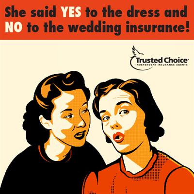 Don't let this be you! Call us today for a free quote! #WeddingInsurance #EventInsurance #LocalAgent #TrustedChoice