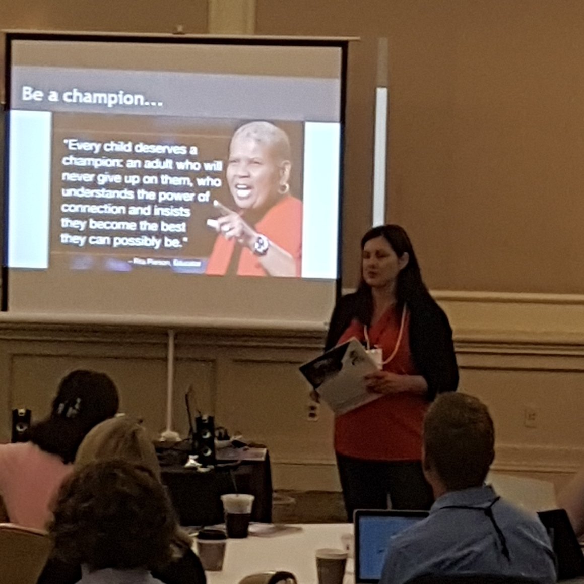 T_Scott_Little's tweet photo. Every Kid Deserves a Champion - Rita Pierson  #PTC2018 #PTC2018AL2 https://t.co/3xddJjBl5z