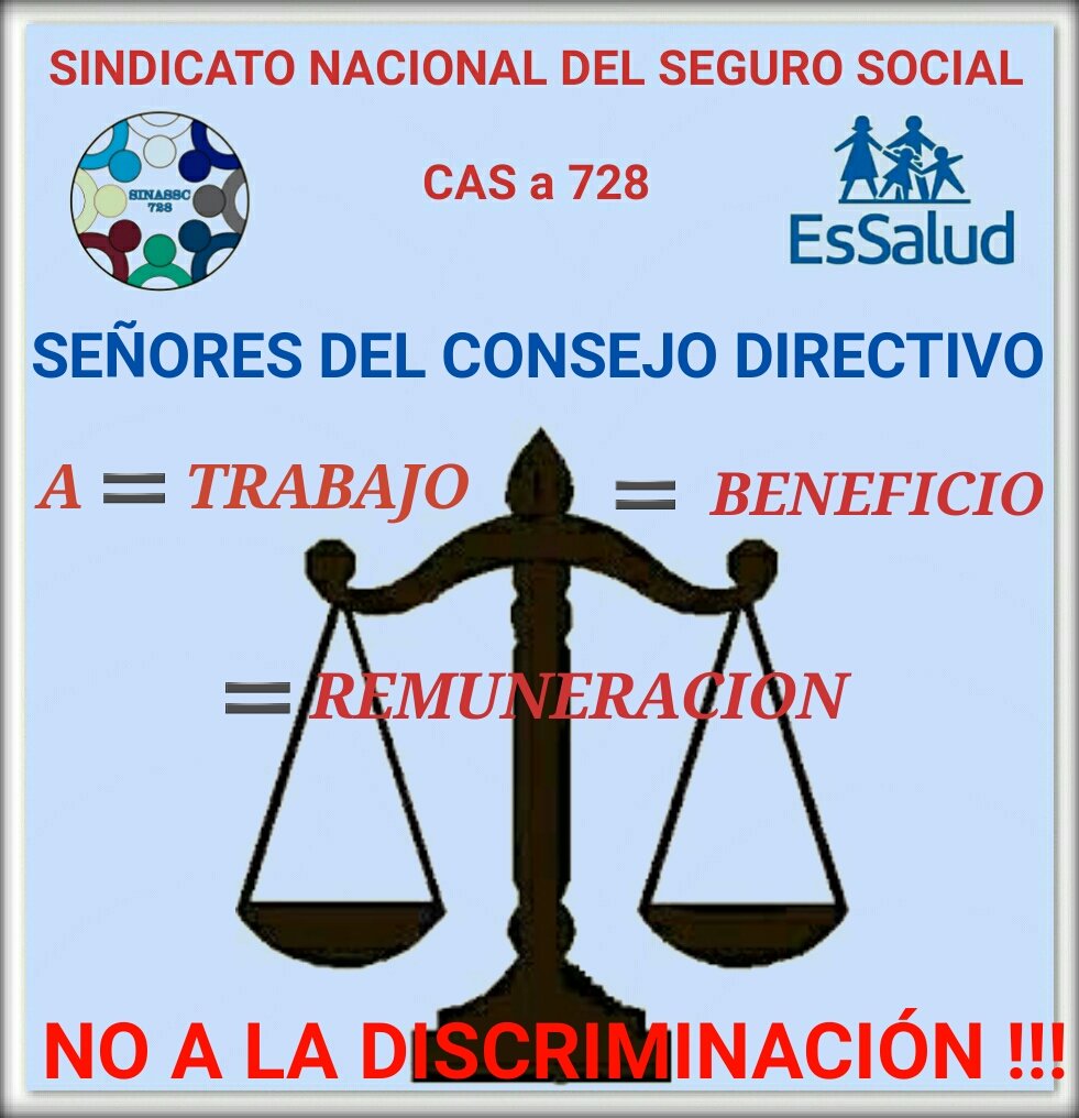YBERAUN's tweet photo. @FioreMolinelli Alex Vera Alvarez ha vulnerado derechos de Trabajadores CAS @EssaludPeru según Ley  27056 de Creación de EsSalud:después de 3 meses de prueba pasa al contrato 728 #RenovaciondeTrabajadoresCAS @HCevallosFlores @UrsulaLetona @IndiraHuillca
@stapiab
@msalazarcongres https://t.co/58H3Imb1K6