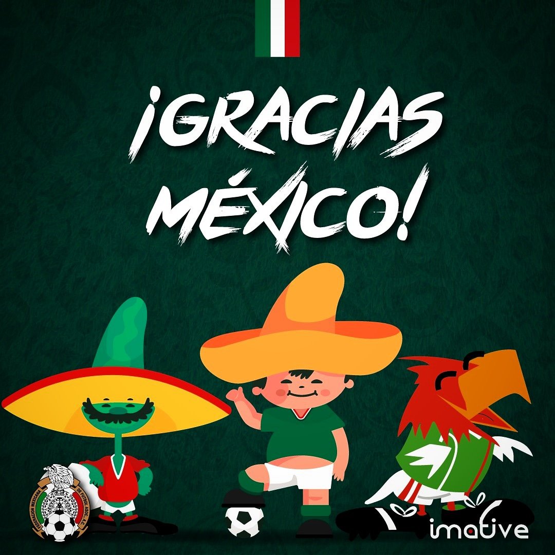 imativemx's tweet photo. Gracias #México
Lo hiciste bien... En esta ocasión no se pudo pero son grandes... #Brasil es un equipo poderoso, aún hay mucho que aprender!
#Gracias por la ilusión
El #show debe continuar!
#Imative
#SelecciónMexicana
#Mundial #Rusia2018 https://t.co/7g48P4KGvj