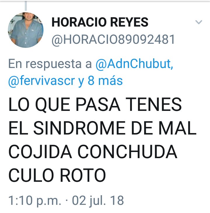 AdnChubut's tweet photo. De esta manera hoy salen con los tapones de punta los #Chusoto 
Tan poca política les quedó que agreden sin freno de la misma forma que se #RobaronTodo . https://t.co/s3dBD4JQxr