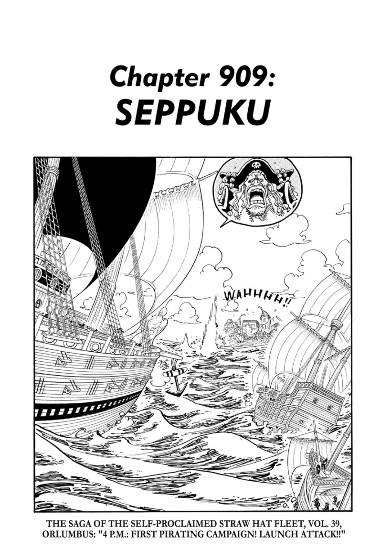 One Piece Center The Cover Page For One Piece Chapter 909 Seppuku One Piece Center The Cover Page For One Piece Chapter 909 Seppuku