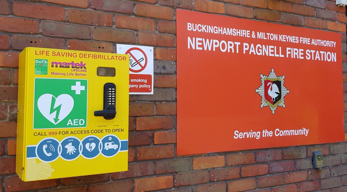 Did you know we have a life saving defibrillator at Newport Pagnell Fire Station ?