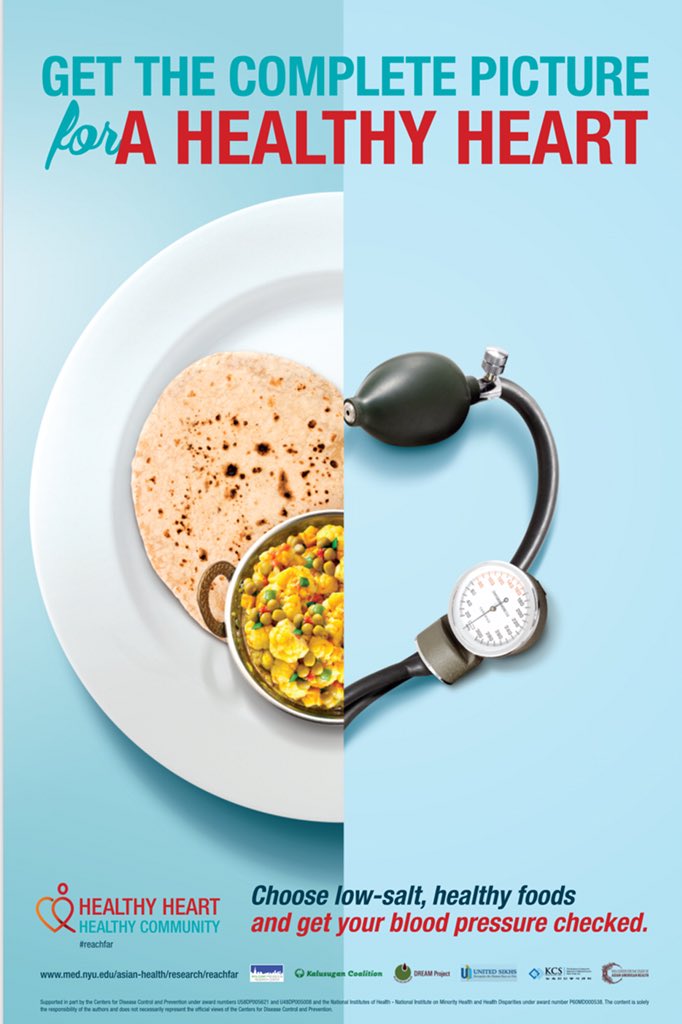 unitedsikhs's tweet photo. In #REACHFAR project, we partner w/ @kalusugan, @unitedsikhs, @KCSNY & DREAM Coalition in planning, implementing, & evaluation of culturally adapted nutrition and blood pressure monitoring programs in Filipino, Sikh Indian, Korean & Bangladeshi communities. #HealthEquityChat https://t.co/IGtx8pSLtm