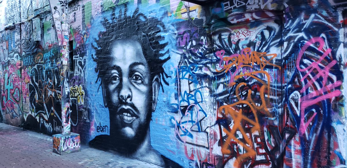 Only In Boston On Twitter Someone Has Painted A Portion Of Central Square Graffiti Alley With A Stunning Tribute To Kendrick Lamar
