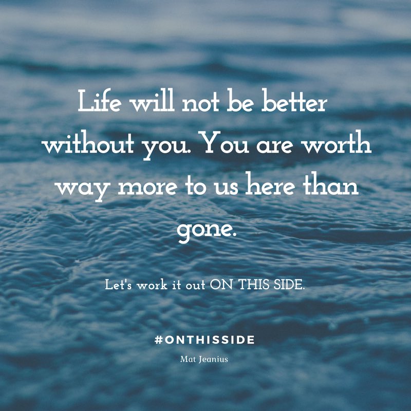 MatJeanius's tweet photo. Life will not be better without you. Let’s work it out on this side. 

#onthisside #suicideprevention #bewell #suicideisnottheanswer #depression #minoritymentalhealth #trauma #acestudy #traumatized #mentalhealth #brainhealth #emotionalhealth #psychotherapy #blacktherapist https://t.co/HVxLGwhzio