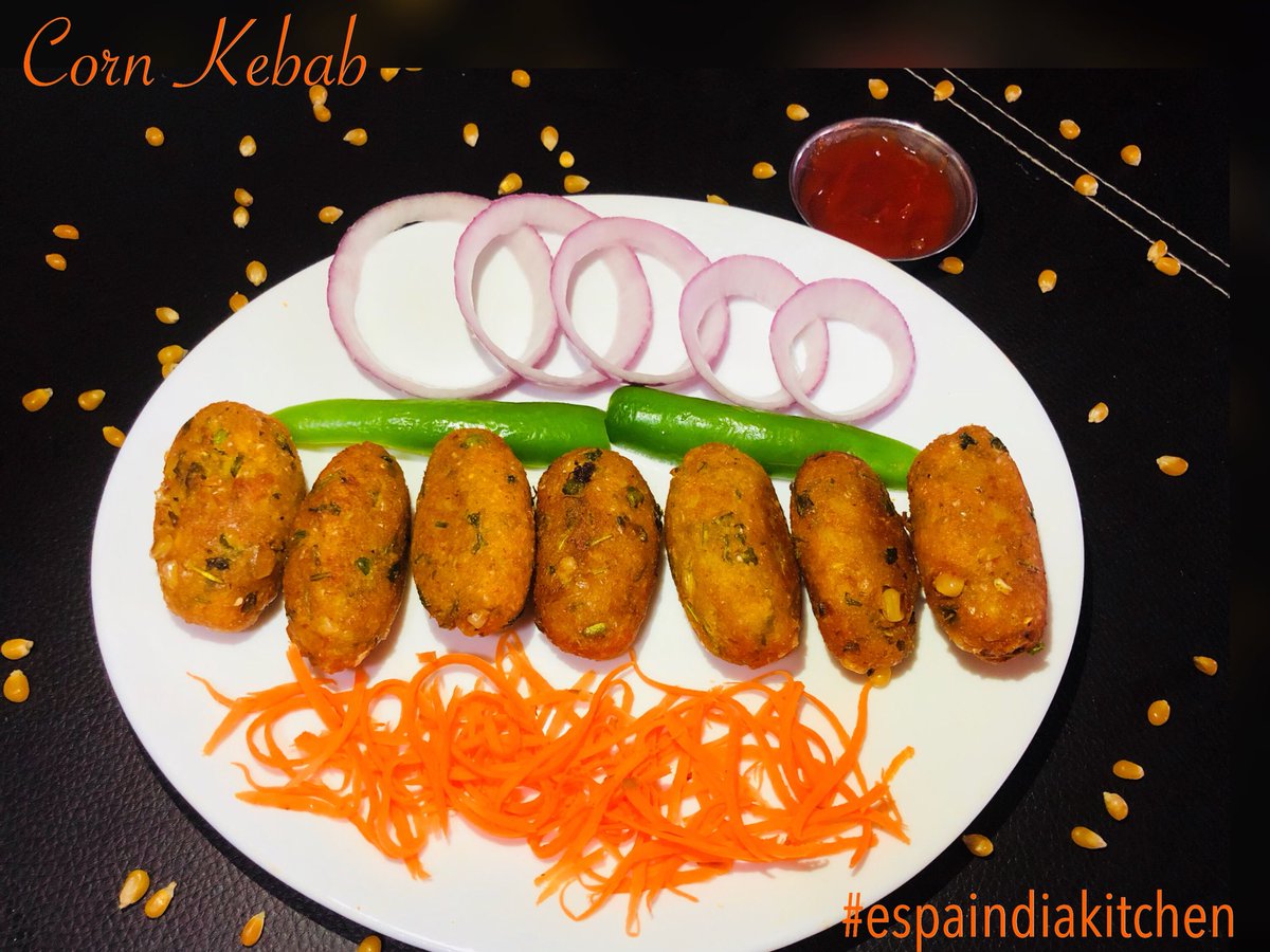 #cornkebab #kabab #kebab #cocinahindu #espaindiakitchen