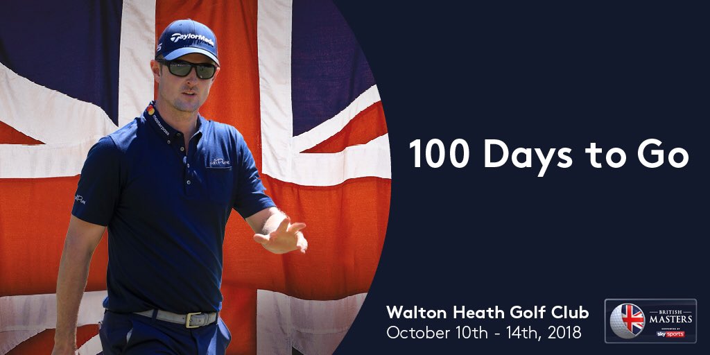 british_masters's tweet image. 100 days until this year's #BritishMasters @waltonheath_gc - have you got your ticket yet?
Be more Justin and get yours now from £18 😎 goo.gl/qvaPf9