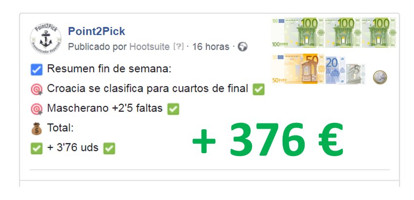 Point2Pick's tweet image. 📣 El fin de semana nos dejó este balance ✅✅✅