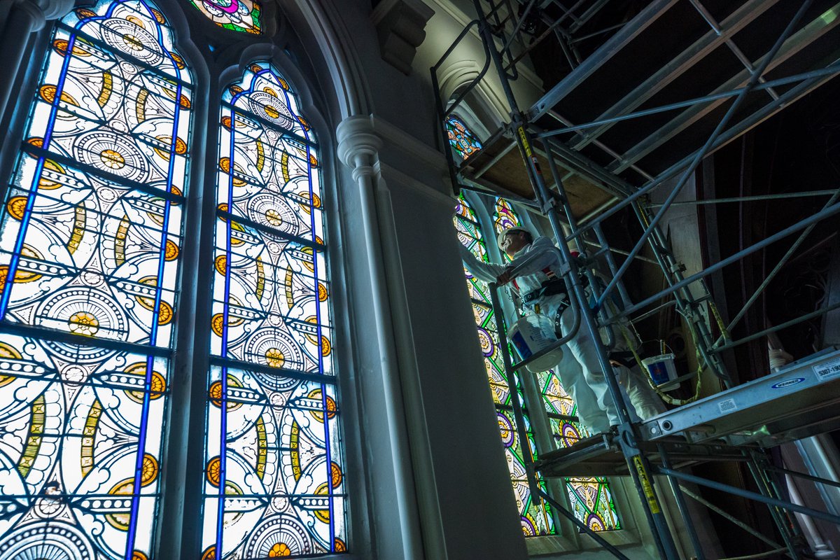 A sneak peek at the incredible restoration work underway at the Cathedral of the Holy Cross!