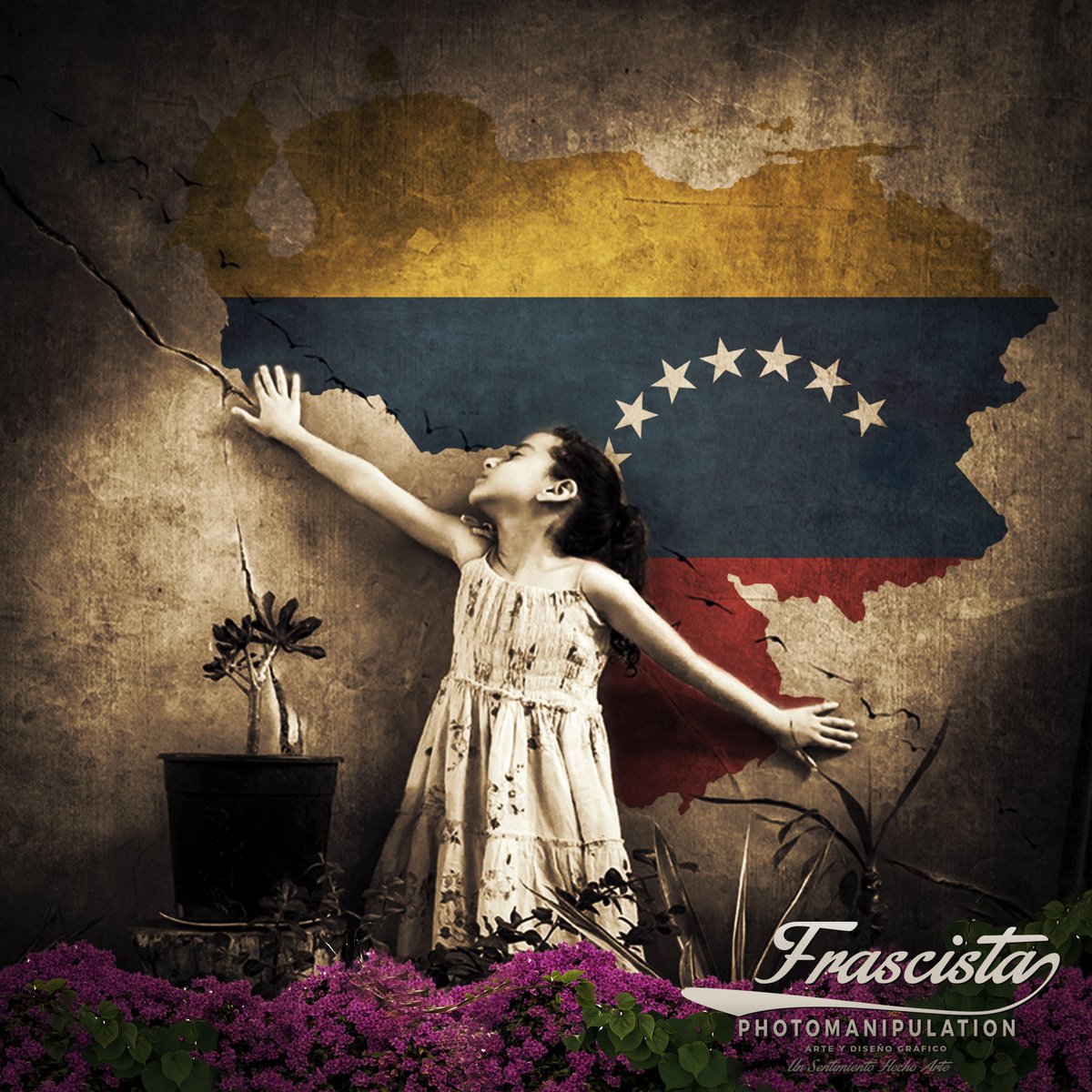 Nuestra Patria Necesita Un Despertar... Por Nuestro Futuro, Por Nuestros Niños.
********************************* 
#Venezuela #Arte #photography #photoshop #vintagestyle
