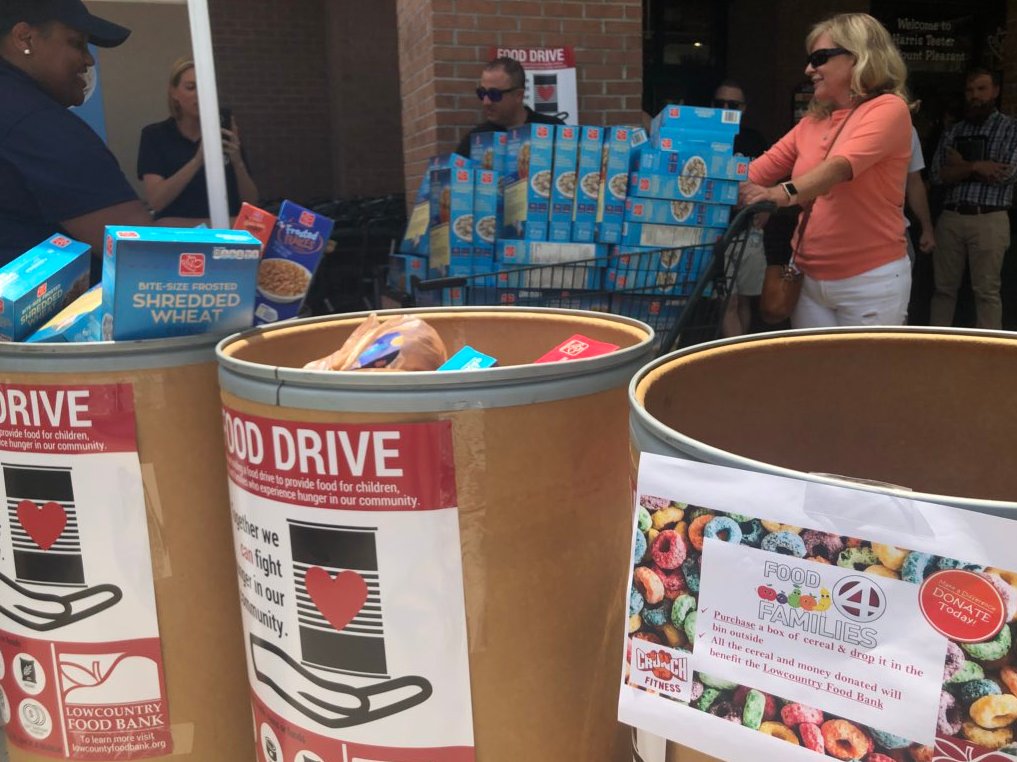 A big thank you to Mt. Pleasant residents who helped <a href="/ABCNews4/">ABC News 4</a> and Crunch Fitness collect 951 pounds of cereal. Through this Food and Fund Drive, we are able to create 2,171 meals for food insecure individuals in our community. #fundraiser