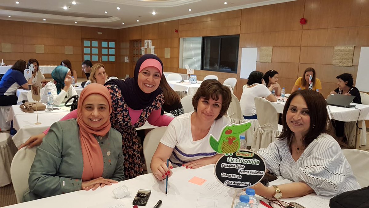 CRDP_Liban's tweet photo. #Mawrid_e 
35 formateurs du #PITB et responsables du #CRDPliban testent le #Hackaspint pédagogique! Quels espaces d'apprentissage en 2030 pour le bien-être?
Avec: Bernard Clouteau, @reseau_canope @InstitutFrLiban 
@LeDreau @caroleifl 
#Innovation #Ecole2030 https://t.co/HG2UuHsHh6