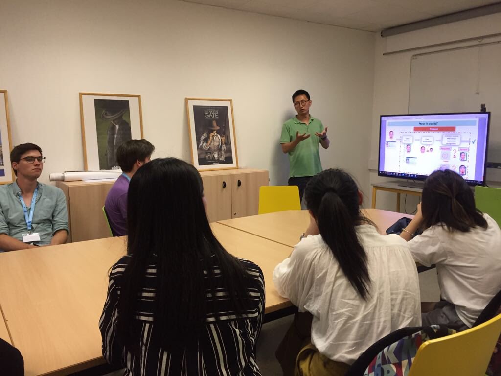 ssda2018's tweet photo. Dr. Zuheng presenting his work on face detection, face recognition and face verification. #ssda2018 @L3i_LaRochelle @UnivLaRochelle @IAPR_TC11 @IAPR_TC10 https://t.co/6TJdTVSK7c