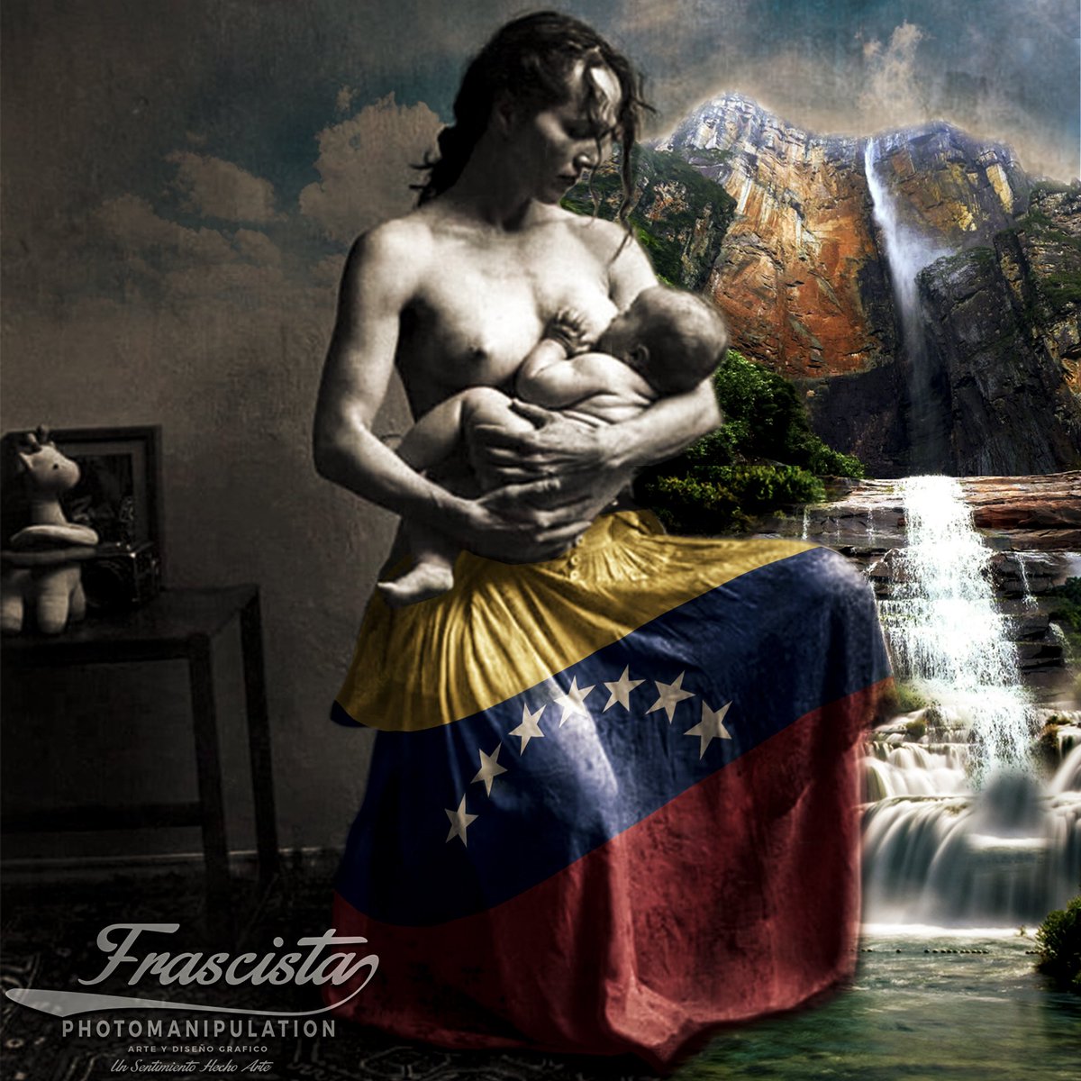 Al Nacer una nueva Venezuela, Con aires de libertad, Abajo La Tiranía.
********************************* 
#Venezuela #Arte #photography #photoshop #vintagestyle