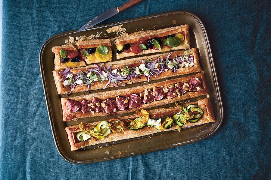 Food styling tip: Keep a metal ruler handy in the kitchen for neat &amp; even pastry cutting and you too can make stunning canapés alternatives with  <a href="/frankie_u/">Frankie Unsworth</a>'s advice. Recipe >> bit.ly/2tkWR3b  #thenewartofcooking #cookingart