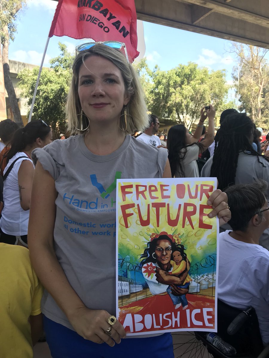 Proud to be here alongside <a href="/HiHemployers/">Hand in Hand: The Domestic Employers Network</a> <a href="/ConMijente/">Mijente 🐜🐜🐜</a> &amp; so many other groups fighting for justice. Onwards we march, for as long as it takes. ✊ #FreeOurFuture #FreeOurFamilies #AbolishICE