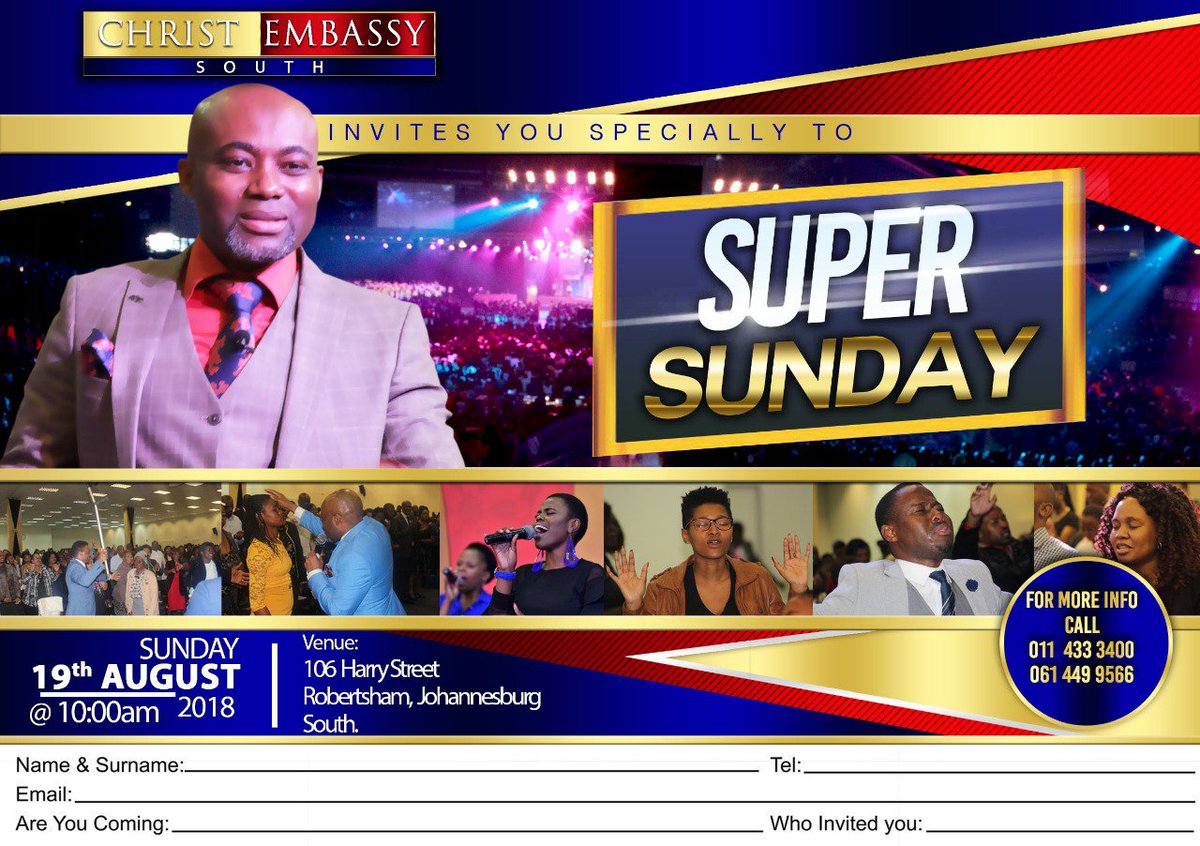 #SuperSundayCESouth
#SARSenquiry