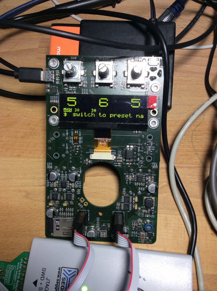nuodio_phlb's tweet photo. Tube distortion pedal  is now controlled with MIDI over BLE https://t.co/oKbQQYsjDp