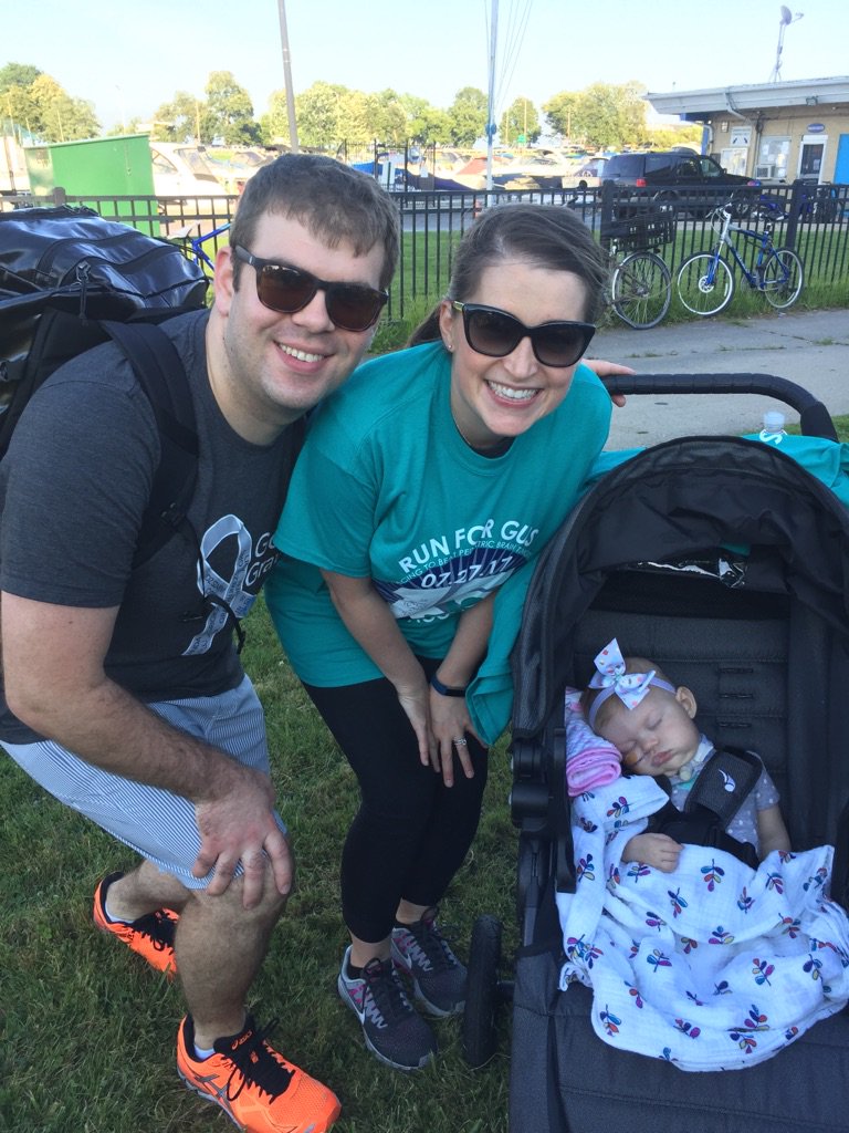KyleFinke's tweet photo. I'm going to try this running thing again on 7/26 at #RunForGus. All proceeds go to our Emma's Memory Fund at @LurieChildrens. Emma slept through the race last year but loved the after party. Every donation helps - https://t.co/XD2JGWwb95 #atrt https://t.co/LZlcNntiLA