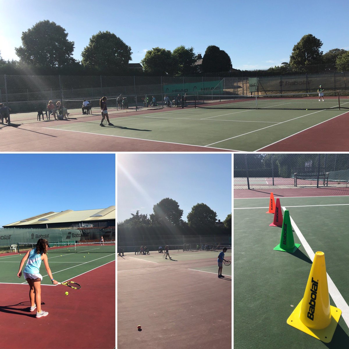 Another red #hot evening for #teamwrexham squad training! #playlearncompete @WrexhamTC @tenniswales @Eifion_tennis @hughestennis @CSTennis1 ☀️👌🎾😎