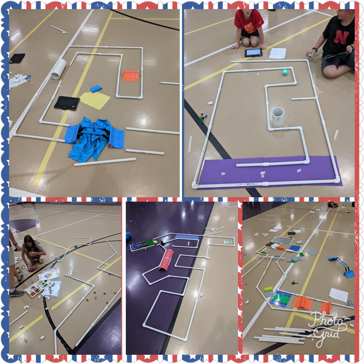 ESalie13's tweet image. 5 themed @Sphero maze designs underway...which one will earn the most points? Which one will be coded perfectly? Stay tuned! @boycem3 @BellevueSchools #stem #tech4kids #kidsdeserveit #bpsne