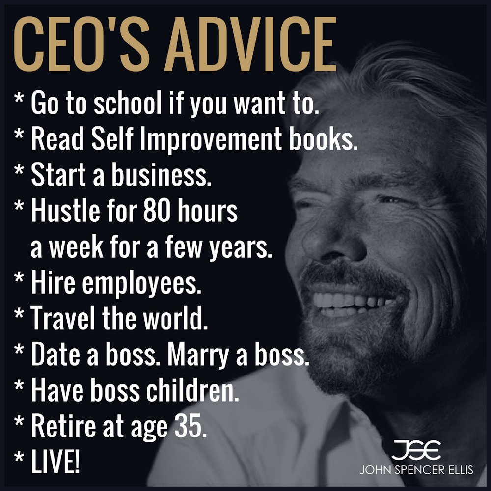 jsesuccesscoach's tweet image. ➡️➡️ Swipe to see the difference between a CEO&apos;s advice and the advice we hear from society. Do you think this is accurate?

JohnSpencerEllis.com
#entrepreneurcoach #ceoadvice #ceo #businessowner #millionairehabits #ceomillionaires