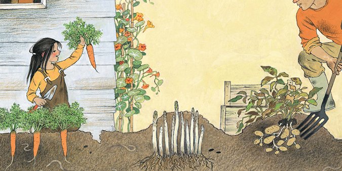 FlorisBooks's tweet photo. How beautiful are the detailed illustrations from #GerdaMuller in How Does My Garden Grow? #RHSHampton https://t.co/PMOi2Q9wcz https://t.co/u7Q1pRT1io