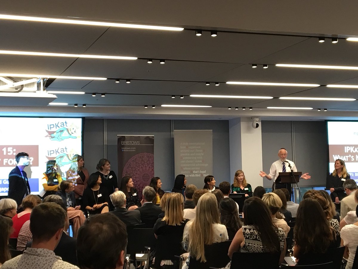 EllieWilsonIP's tweet photo. A very special moment - @JeremyTheKat and the current cohort of @Ipkat moggies. IP law and fun for everyone! #ipkat15 https://t.co/6pF6p2XheJ