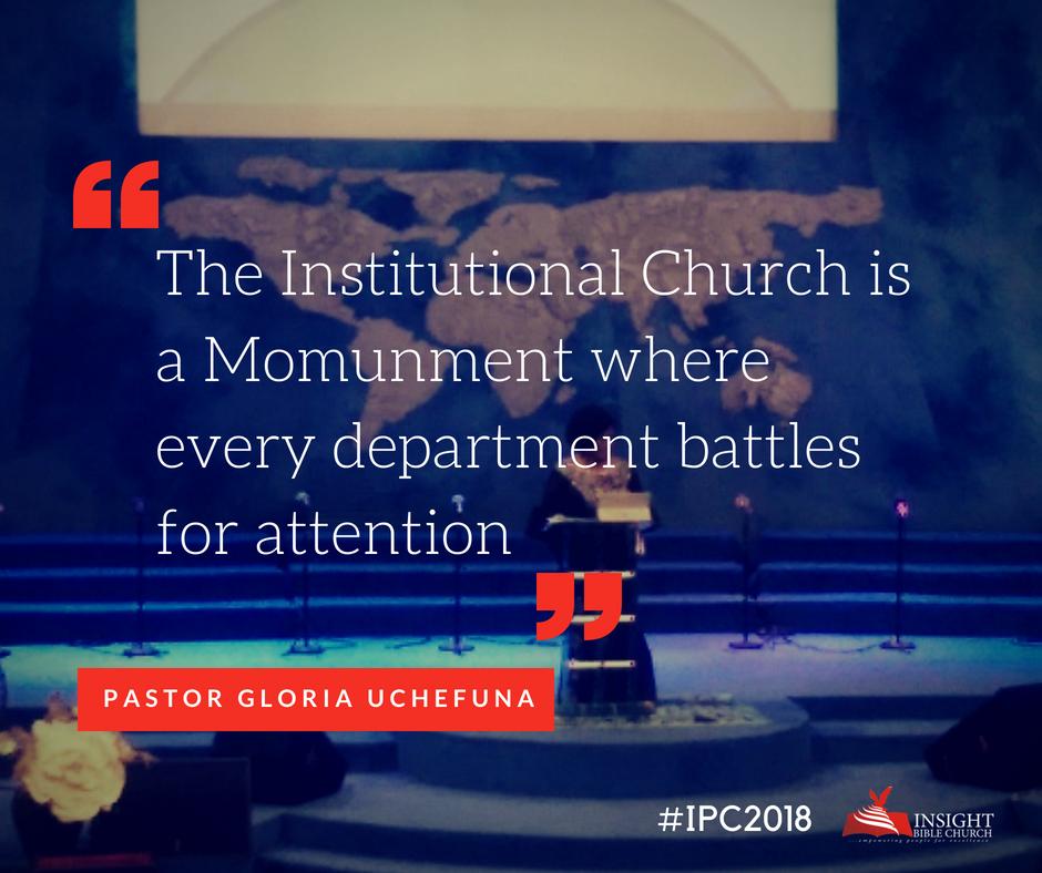 EUREKA_MART's tweet photo. The institutional church is a monument. The Mobilized church is strategic #IPC2018 #MondayMotivation https://t.co/bU6b9zvtWW