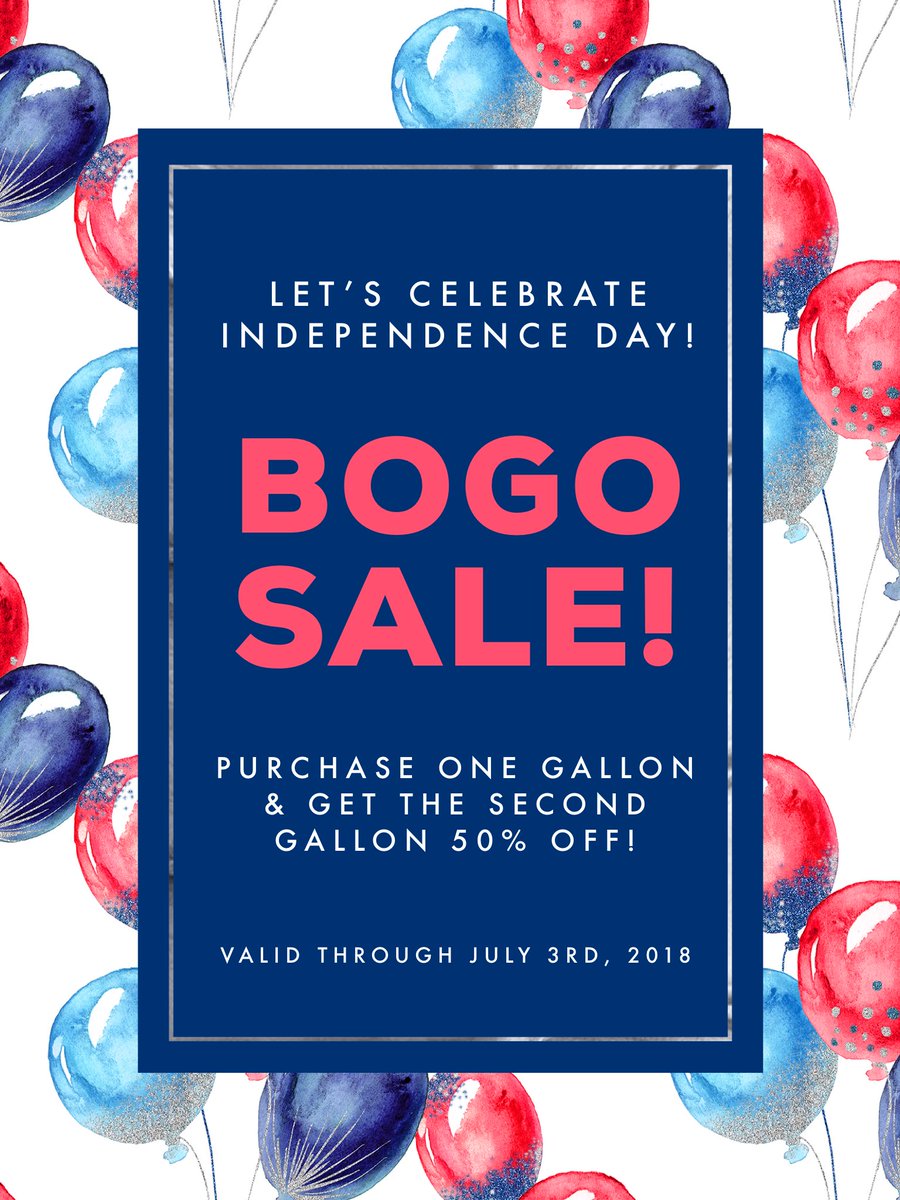#BOGO sale is ON! Come by to purchase one gallon and get the second gallon half off! All day today and tomorrow! #gallonsongallons #teatime #bogosale