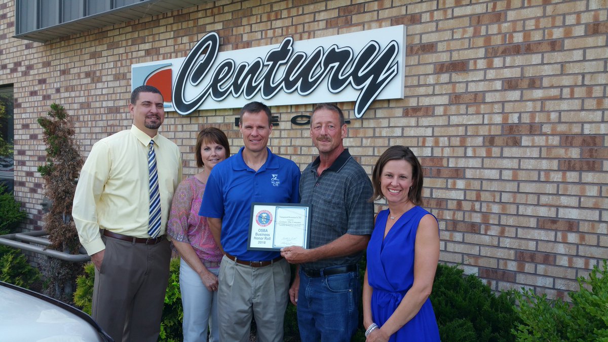 VSCTC's tweet image. Fun morning of delivering the good news that @FeaselsFrame, Clouse Electric, Century Die Company, and Diverse Technology Solutions were named to the @OHschoolboards 2018 Honor Roll! We are thankful for each of them and their crucial role in our success! #BuildingOnExcellence