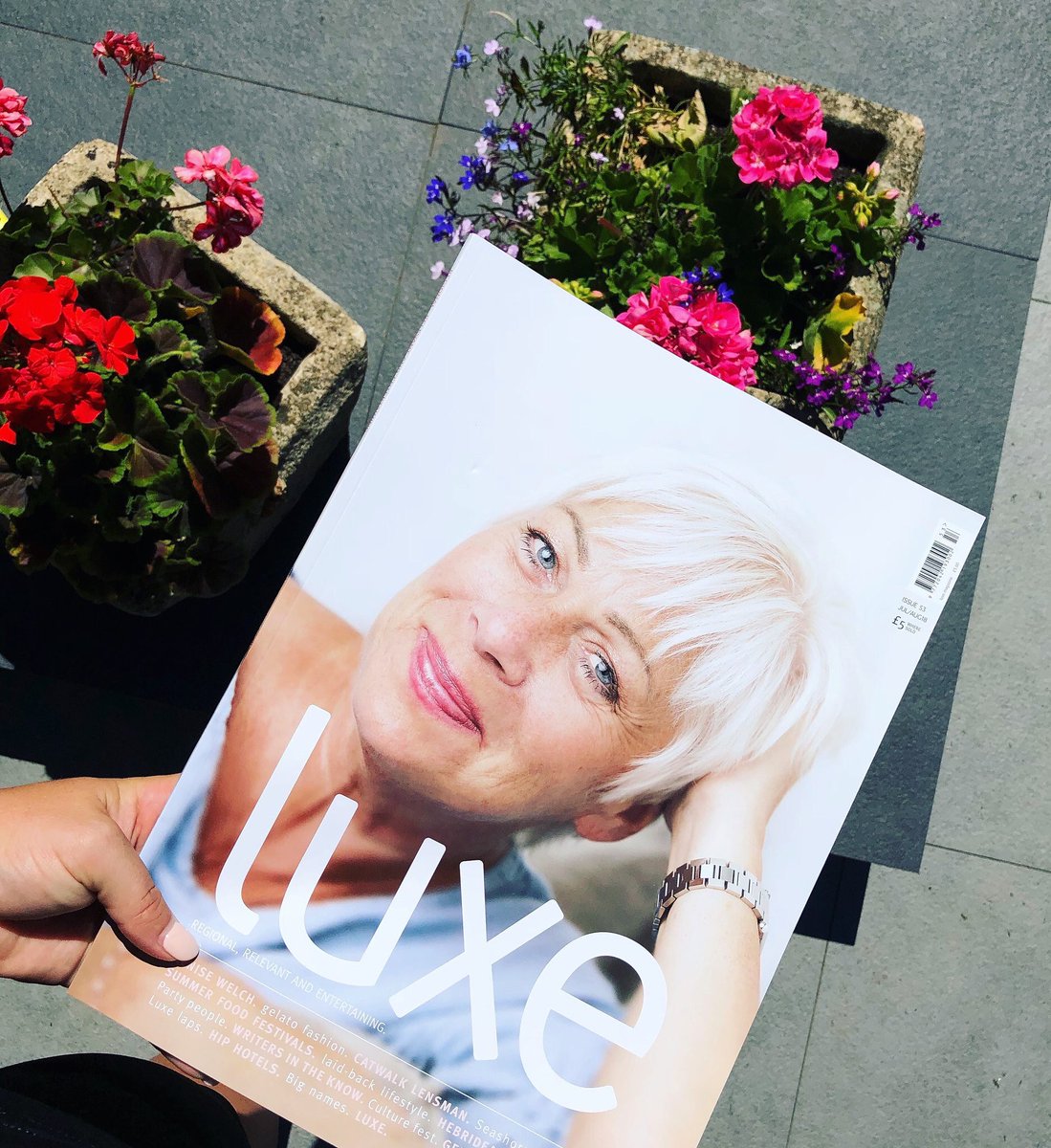 I’m on the cover of the @TheLuxeMagazine this month!! A fabulous magazine from my beloved north east!!! Talking <a href="/thegirlsmusical/">CALENDAR GIRLS the award winning musical</a> and lots more ❤️❤️