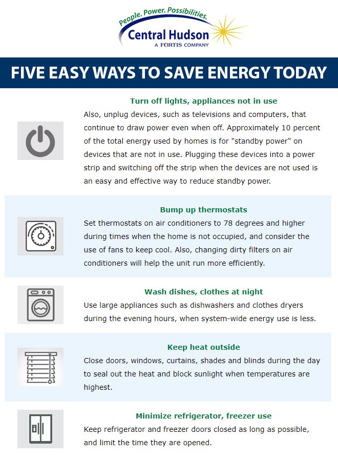 Extreme heat/humidity may prompt higher energy use today. Please conserve, especially between 2-7 pm when demand is highest. When electricity demand rises, wholesale supply prices tend to rise. That creates a double impact: increased individual usage AND higher supply prices.