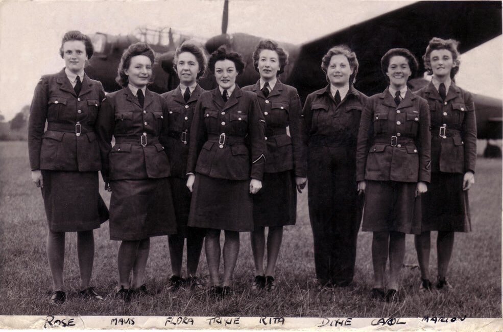 RafMetheringham's tweet photo. In this the centenary of the #RAF100 how fortuitous to have made connections with @Melaniecycles @HSBCUKBreeze @WeAreCyclingUK &amp; looking back in our historic past to all those women who served on #106Sqn at #RAF #Metheringham 

We shall welcome you all to our #WW2 #Airfield https://t.co/2YUnK5BRp5