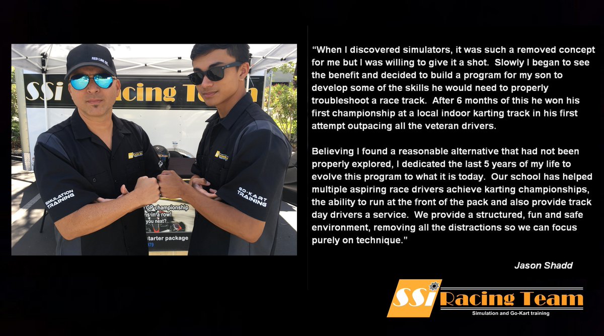SSiRacingTeam's tweet photo. A structured, safe and fun way to learn the art of racing! https://t.co/WW4aQYzSTp