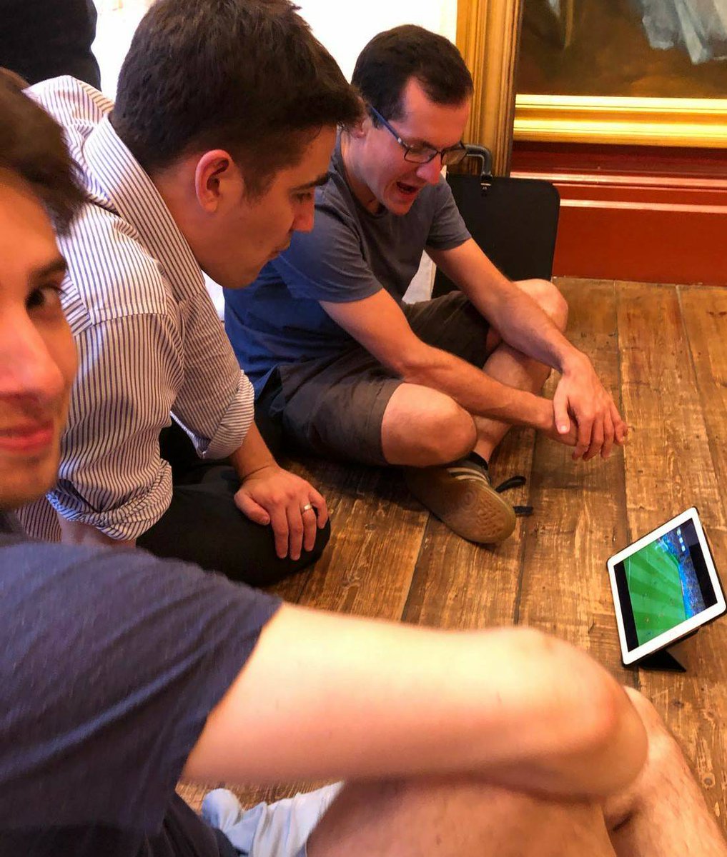 Even with a gig next week it's important to have a strategically timed break in rehearsal #sevendays #clubacappella