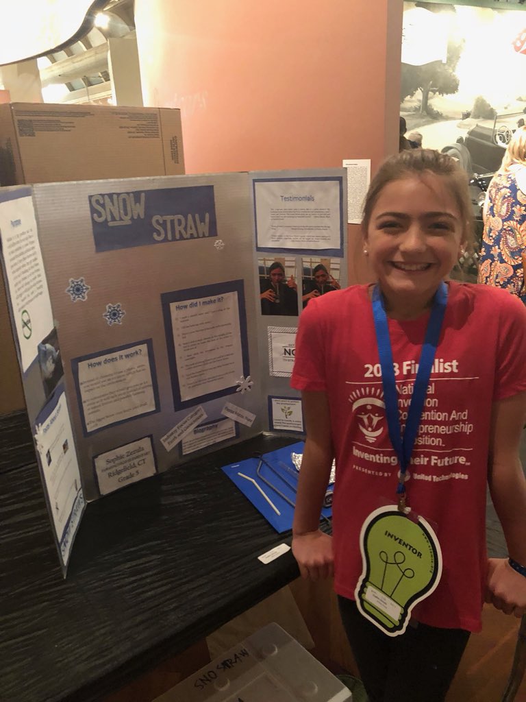 Are you seeing stories about plastic straws in the news lately...a #fifthgrader invented Snow Straw which uses ice instead of plastic. #stopsucking  #inventioneducation #GirlsInSTEM