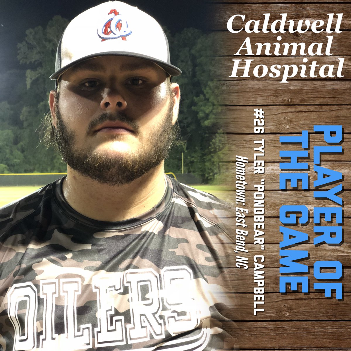 LenoirOilers's tweet photo. In case you missed it: #POG Tyler Campbell with the full count 3 run blast with 2 outs in the bottom of the 9th to send the Oโs to the 10th where they picked up the WIN! #RIGWORK https://t.co/BNo5YEY1in