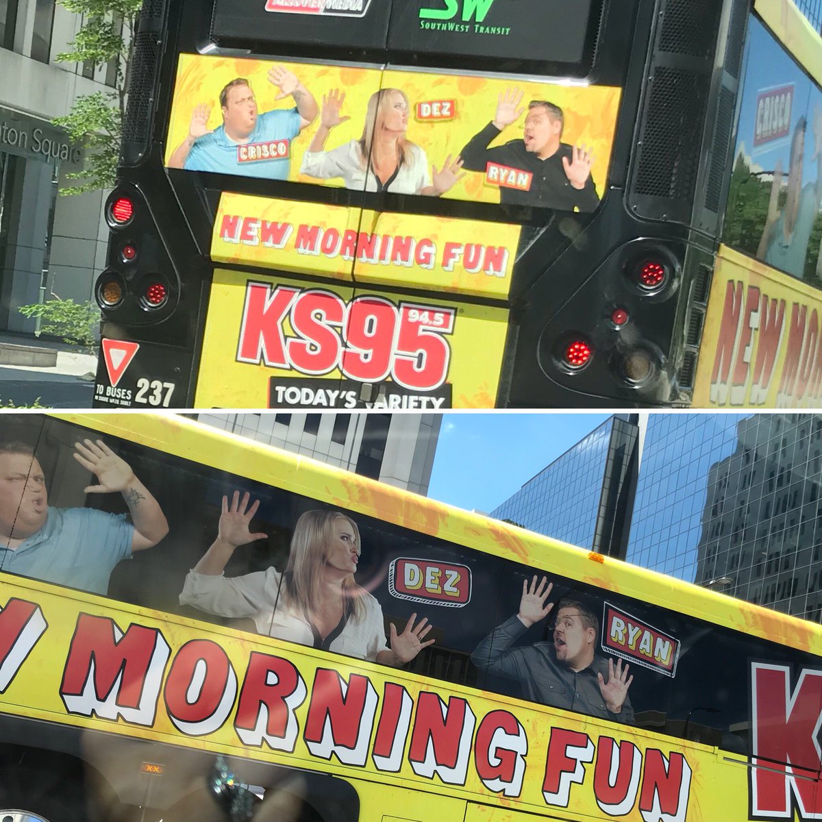 Look <a href="/CriscoRadio/">CriscoRadio</a>...our 🚌 does exist!!! 🤣🤣🤣 <a href="/ks95/">KS95</a> #ks95morningshow