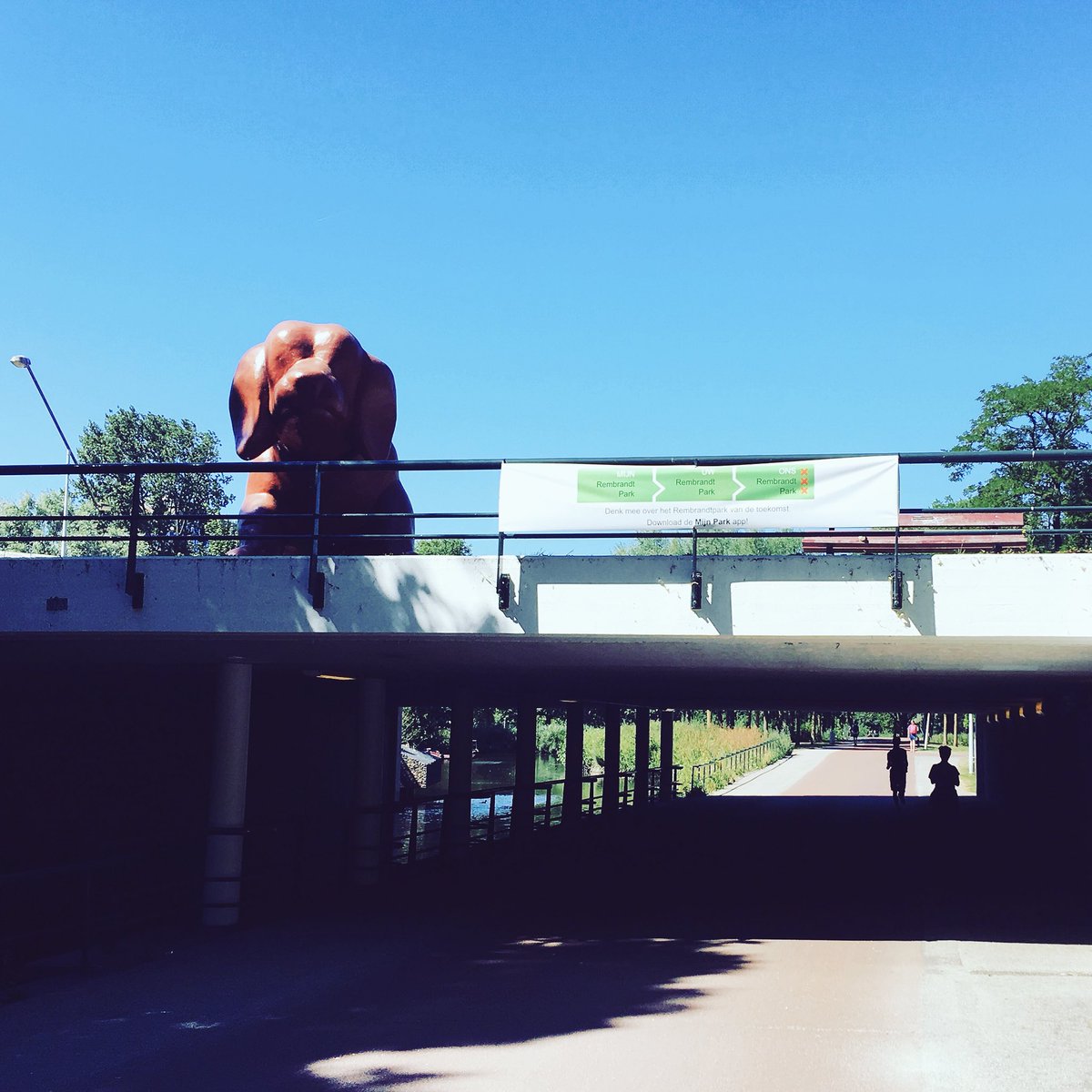 MijnPark's tweet image. De banners hangen! We hebben meer mensen nodig... doe mee met de #mijnpark app #crowdsensing in #mijnrembrandtpark als pilot voor een #smartgreencity