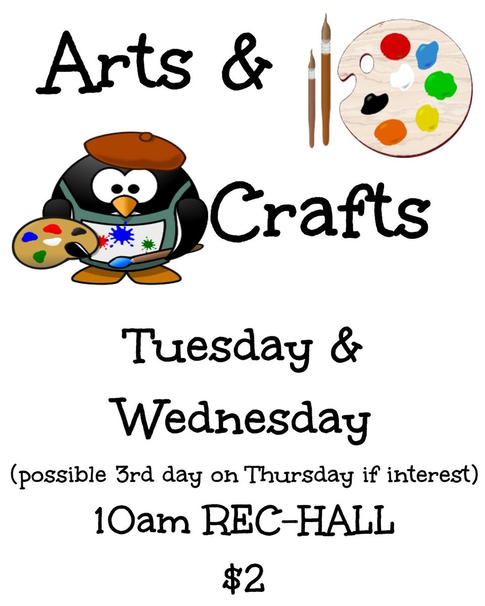 LakesidePines's tweet photo. Arts and crafts start tomorrow! https://t.co/2KqHY7SCd3